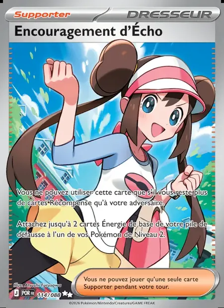 Encouragement d'Écho, carte Pokémon POR 114 — extension Équilibre Parfait
