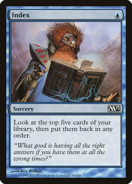 Index, Magic card M13 55 — Magic 2013 set