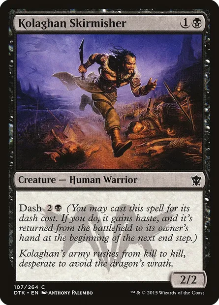 Kolaghan Skirmisher, Magic card DTK 107 — Dragons of Tarkir set