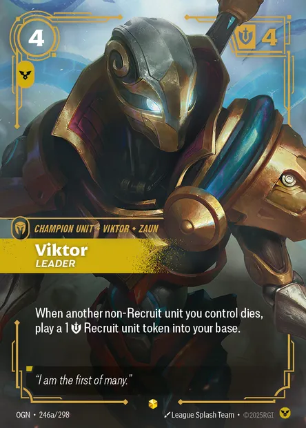 Viktor, carte Riftbound OGN 246a — extension Origins