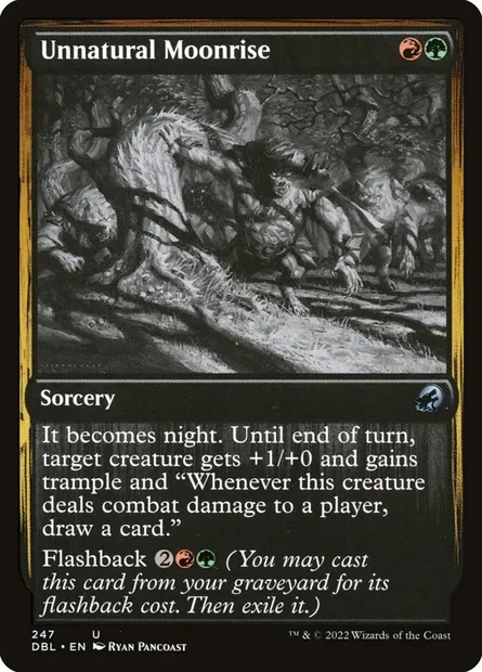 Unnatural Moonrise, Magic card DBL 247 — Innistrad: Double Feature set