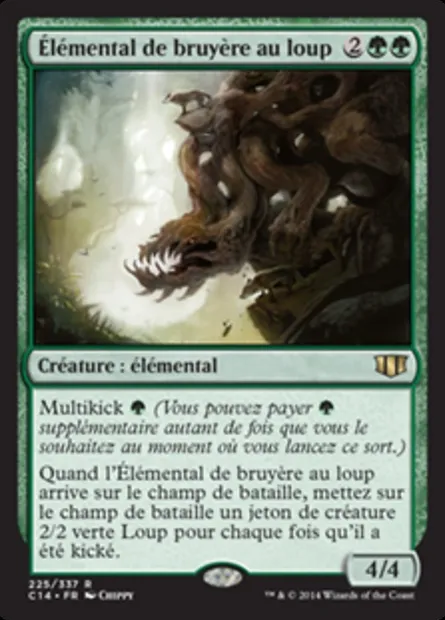 Élémental de bruyère au loup, carte Magic C14 225 — extension Commander 2014