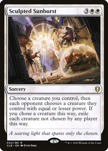 Sculpted Sunburst, Magic card CLB 42 — Commander Legends: Battle for Baldur's Gate set