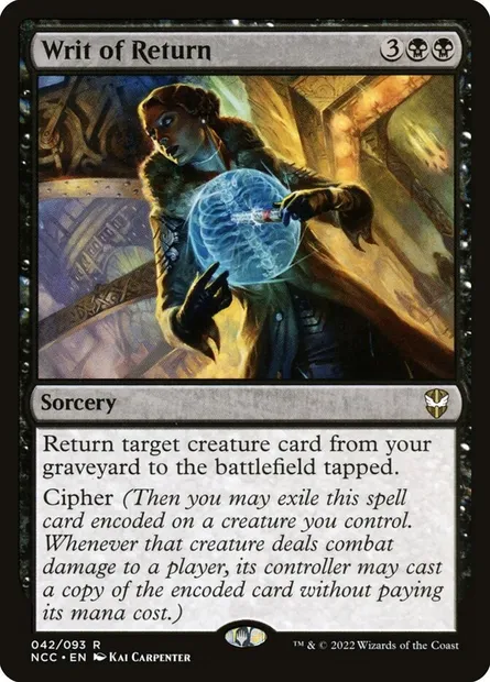 Writ of Return, Magic card NCC 42 — New Capenna Commander set
