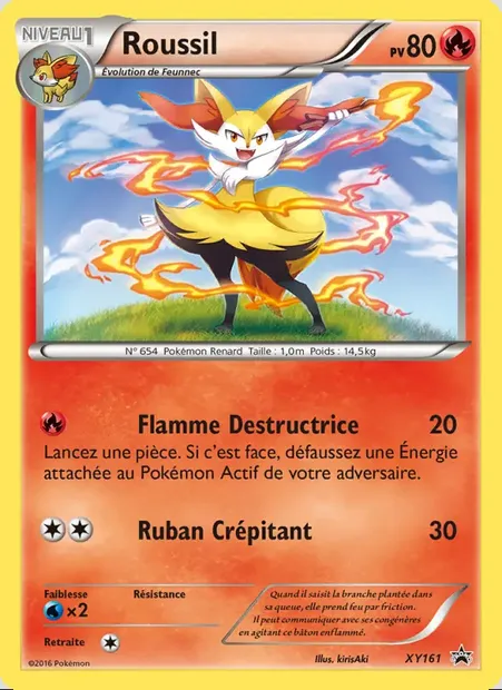 Roussil, carte Pokémon XY 161 — extension Promo XY