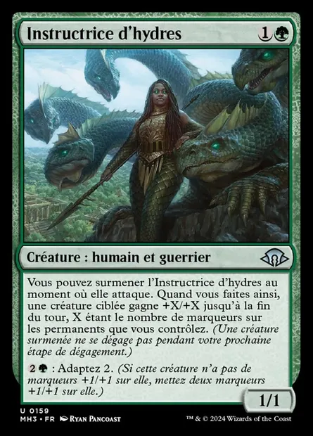 Instructrice d'hydres, carte Magic MH3 159 — extension Modern Horizons 3