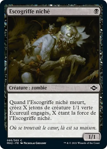 Escogriffe niché, carte Magic MH2 95 — extension Horizons du Modern 2