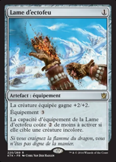 Lame d'ectofeu, carte Magic KTK 220 — extension Les Khans de Tarkir