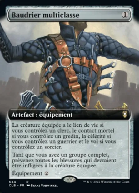 Baudrier multiclasse, carte Magic CLB 644 — extension Commander Légendes : la bataille de la Porte de Baldur
