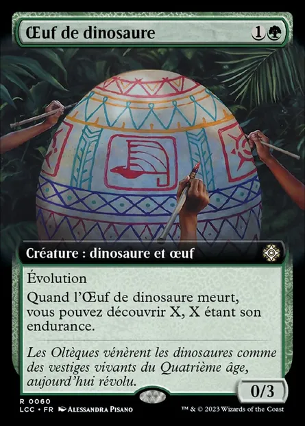 Œuf de dinosaure, carte Magic LCC 60 — extension The Lost Caverns of Ixalan Commander