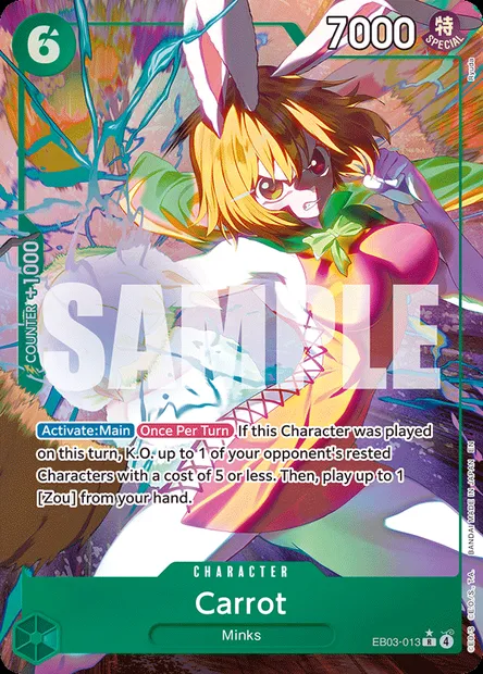 Carrot, One Piece card EB03-013 — ONE PIECE HEROINES EDITION set