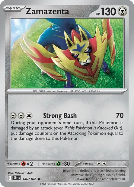 Zamazenta, Pokémon card DRI 146 — Destined Rivals set