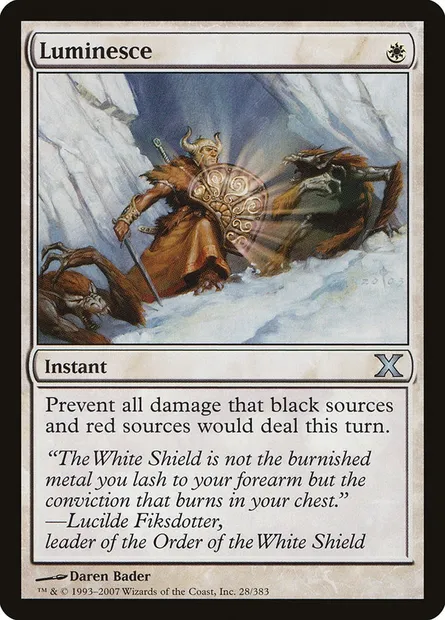 Luminesce, Magic card 10E 28 — Tenth Edition set