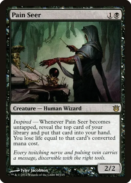 Pain Seer, Magic card BNG 80 — Born of the Gods set