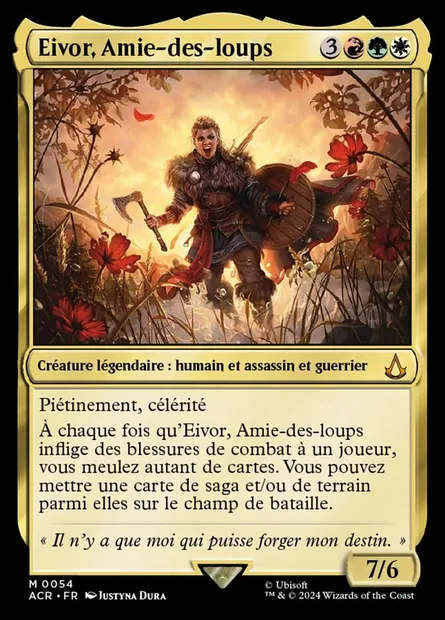 Eivor, Amie-des-loups, carte Magic ACR 54 — extension Assassin's Creed