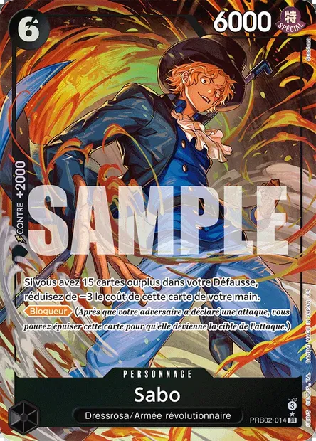Sabo, carte One Piece PRB02-014 — extension ONE PIECE CARD THE BEST VOL.2