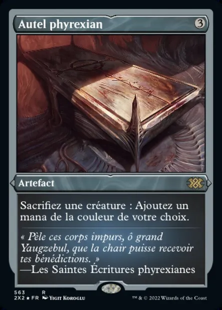 Autel phyrexian, carte Magic 2X2 563 — extension Double Masters 2022