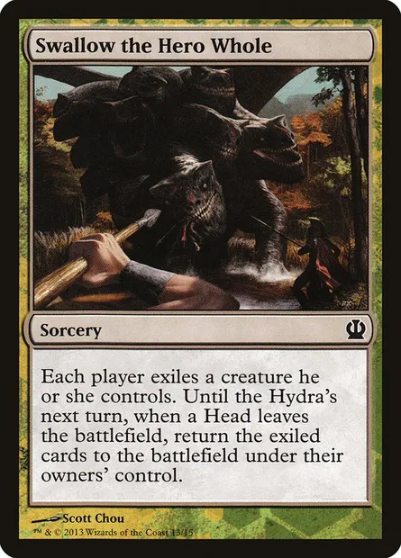 Swallow the Hero Whole, carte Magic TFTH 13 — extension Face the Hydra