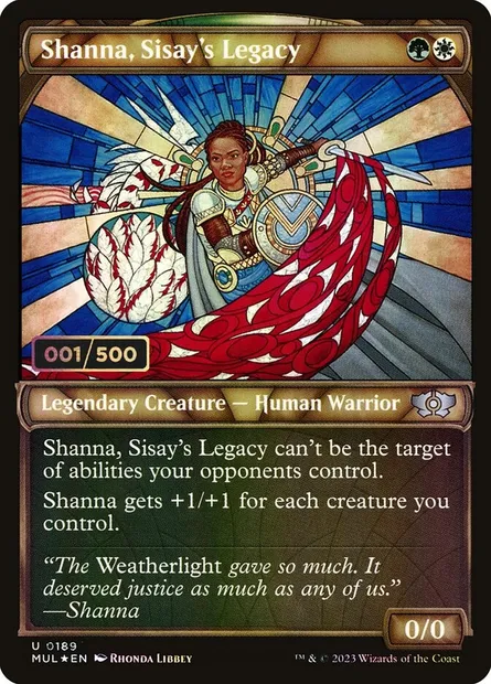 Shanna, héritage de Sissay, carte Magic MUL 189z — extension Multiverse Legends