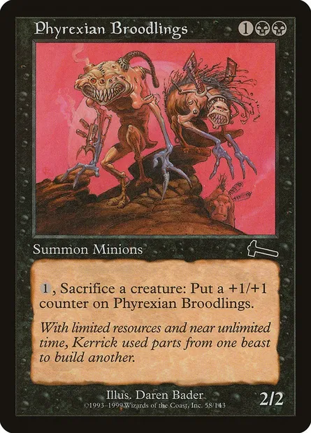 Engeangrages phyrexians, carte Magic ULG 58 — extension Héritage d'Urza
