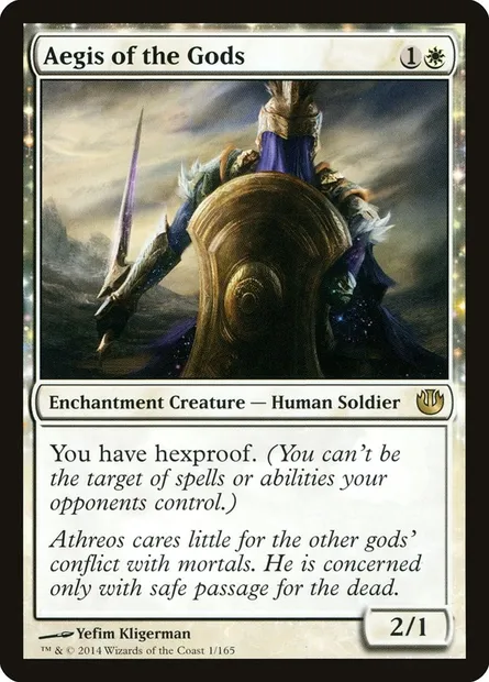 Aegis of the Gods, Magic card JOU 1 — Journey into Nyx set