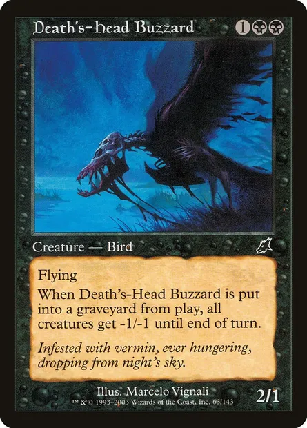 Death's-Head Buzzard, Magic card SCG 63 — Scourge set