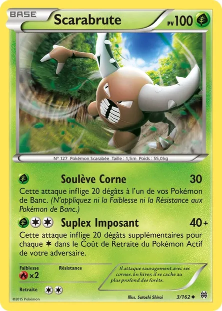 Scarabrute, carte Pokémon BKT 3 — extension Impulsion Turbo