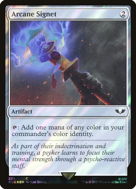 Arcane Signet, Magic card 40K 229★ — Warhammer 40,000 Commander set