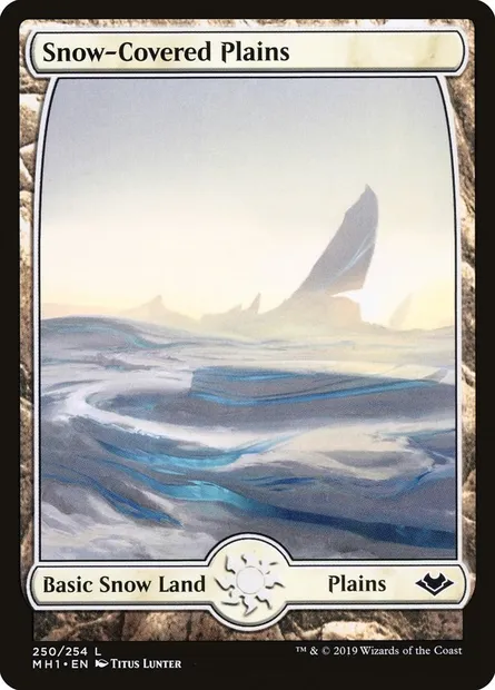 Snow-Covered Plains, Magic card MH1 250 — Modern Horizons set