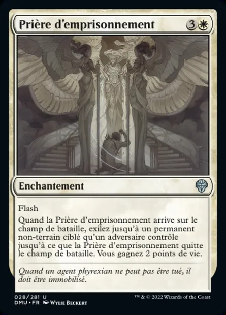 Prière d'emprisonnement, carte Magic DMU 28 — extension Dominaria Uni