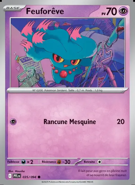 Feuforêve, carte Pokémon PFL 035 — extension Flammes Fantasmagoriques