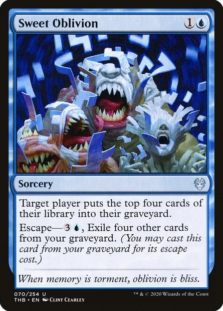Sweet Oblivion, Magic card THB 70 — Theros Beyond Death set