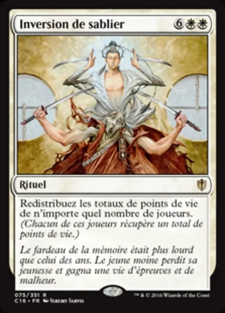 Inversion de sablier, carte Magic C16 75 — extension Commander 2016