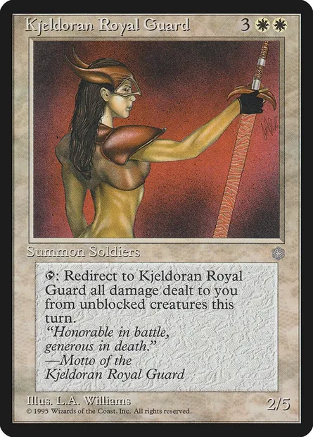 Kjeldoran Royal Guard, Magic card ICE 38 — Ice Age set