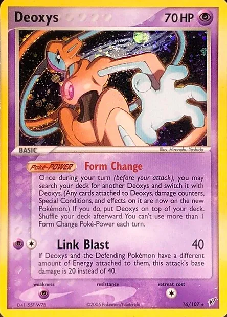 Deoxys, carte Pokémon TDX 016-2 — extension Theme Deck & Blisters Exclusives