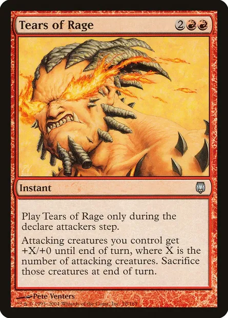 Larmes de rage, carte Magic DST 70 — extension Sombracier