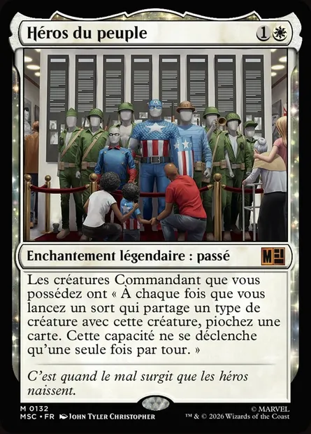 Héros du peuple, carte Magic MSC 132 — extension Marvel Super Heroes Commander