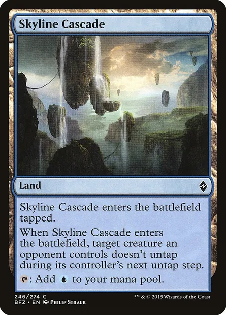 Skyline Cascade, Magic card BFZ 246 — Battle for Zendikar set