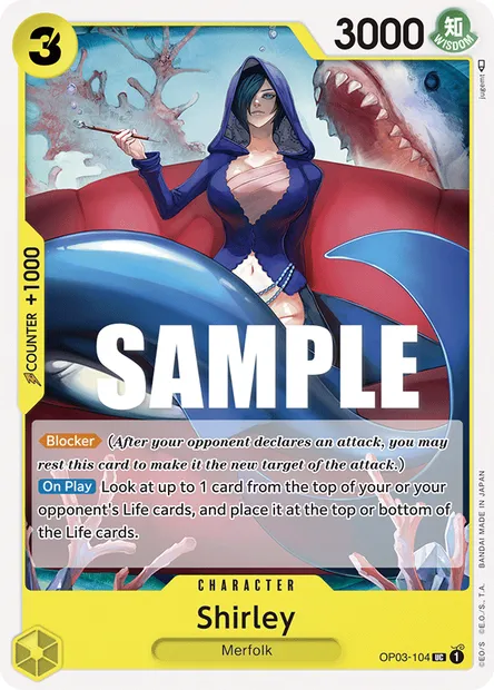 Shyarly, carte One Piece OP03-104 — extension PILLARS OF STRENGTH