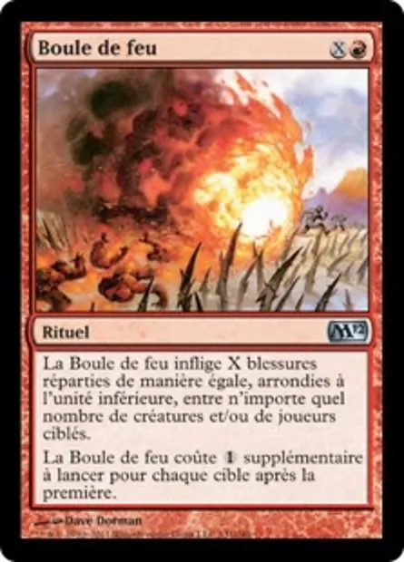 Boule de feu, carte Magic M12 131 — extension Magic 2012