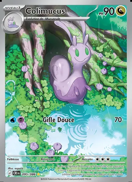 Colimucus, carte Pokémon CRI 095 — extension Chaos Ascendant