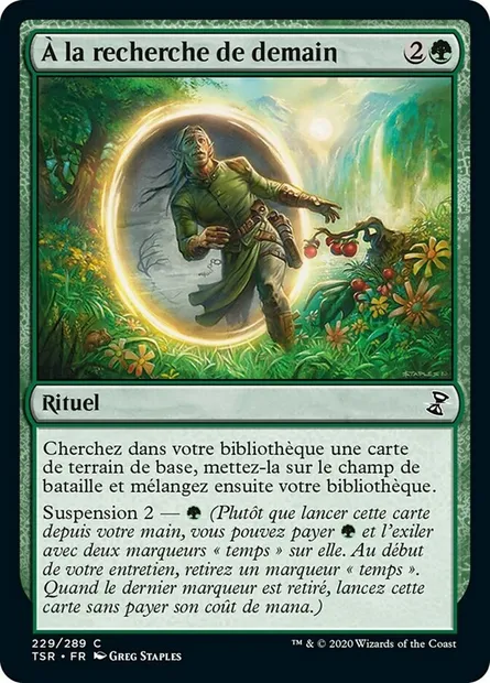 À la recherche de demain, carte Magic TSR 229 — extension Spirale Temporelle Remastered