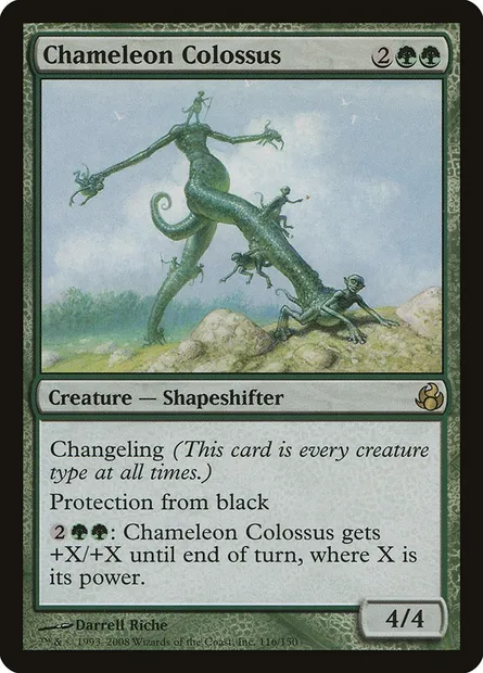 Chameleon Colossus, Magic card MOR 116 — Morningtide set