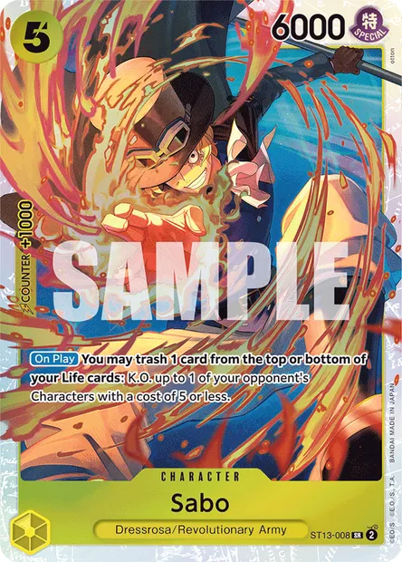 Sabo, carte One Piece ST13-008 — extension The Three Brothers