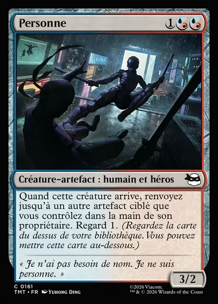 Personne, carte Magic TMT 161 — extension Teenage Mutant Ninja Turtles