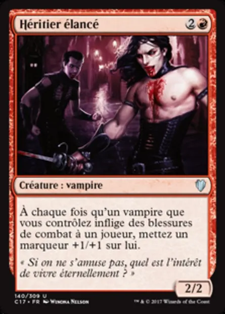 Héritier élancé, carte Magic C17 140 — extension Commander 2017