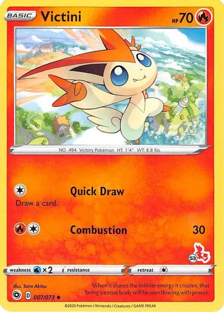 Victini, Pokémon card BA22 007-53 — Battle Academy 2022 set