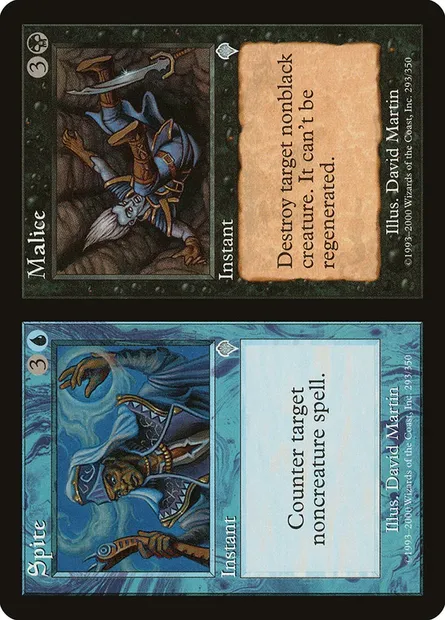 Spite // Malice, Magic card INV 293 — Invasion set