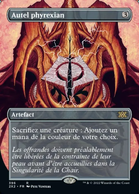 Autel phyrexian, carte Magic 2X2 396 — extension Double Masters 2022