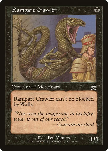 Rampart Crawler, Magic card MMQ 156 — Mercadian Masques set
